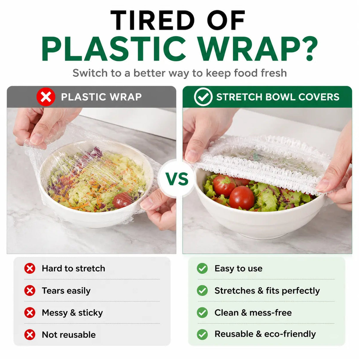 🔥Kitchen Stretch Covers – The Easy Way To Cover Bowls, Plates & Food