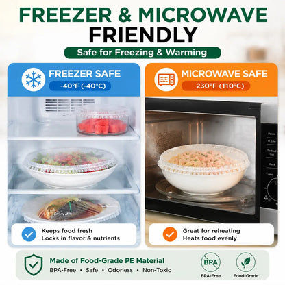 🔥Kitchen Stretch Covers – The Easy Way To Cover Bowls, Plates & Food