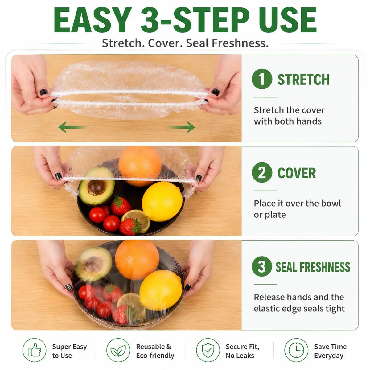 🔥Kitchen Stretch Covers – The Easy Way To Cover Bowls, Plates & Food