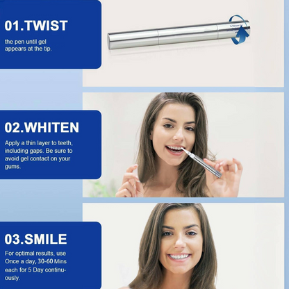 🦷SmileFitPro 35%CP Teeth Whitening Pen (30+ Treatment - Mint Flavor, Enamel Safe, Dentist Formulated, 10 Min Fast Whitening)
