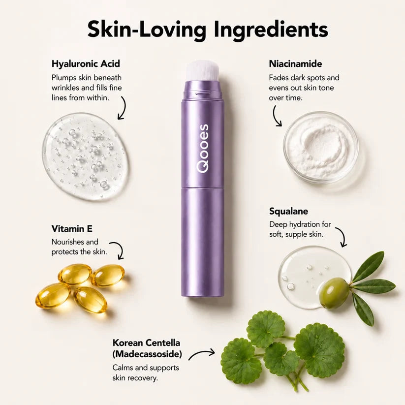 Age-Defying Foundation Stick ✨ Instant Glow, Smooth Coverage & Natural-Looking Skin