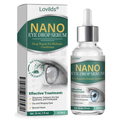 Lovilds® Nano Eye Drops Serum 👩‍⚕️ Royal College of Ophthalmologists Recommended (Suitable for presbyopia, dry eye syndrome, glaucoma, and cataracts)