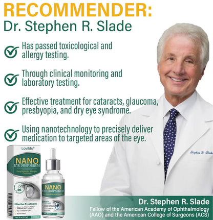 Lovilds® Nano Eye Drops Serum 👩‍⚕️ Royal College of Ophthalmologists Recommended (Suitable for presbyopia, dry eye syndrome, glaucoma, and cataracts)