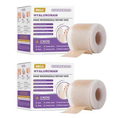 ✅Official Store | BBOJI® Hyaluronan Nano Microneedle Repair Tape🏥(Treatment of old and new scars, reduction of surgical scars, stretch marks, keloids, acne, burns, warts, dermatomes and varicose veins)★