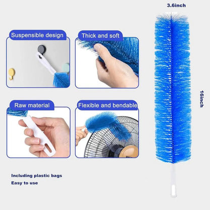 3-Pack Flexible Fan Dust Cleaning Brush