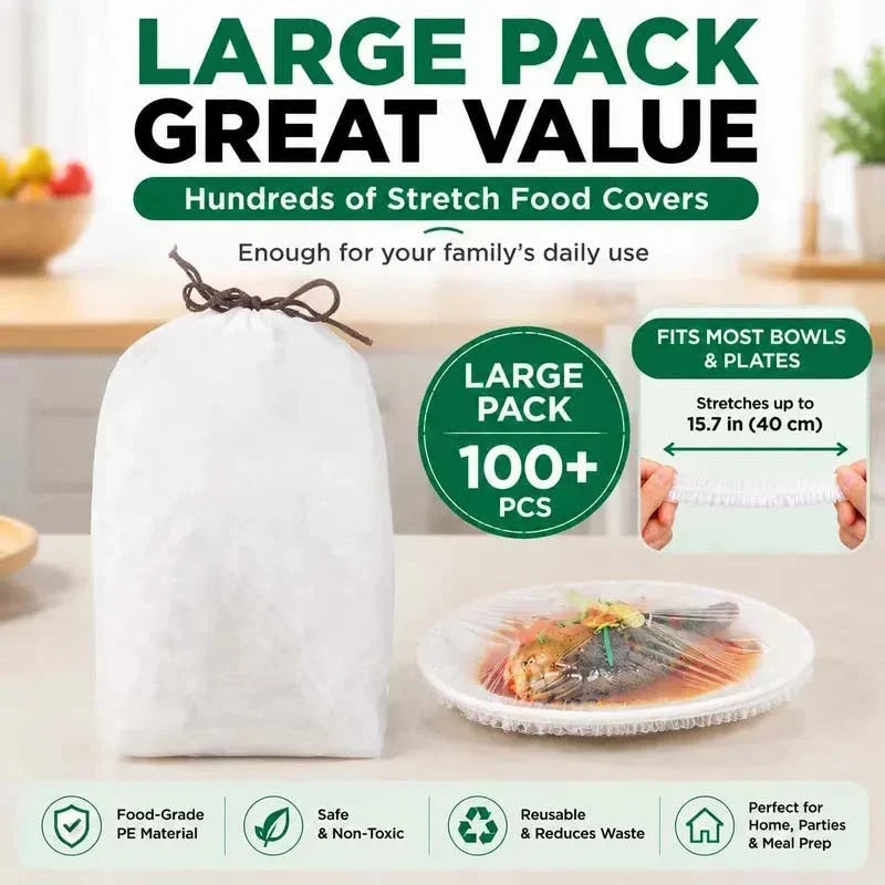 🔥Kitchen Stretch Covers – The Easy Way To Cover Bowls, Plates & Food