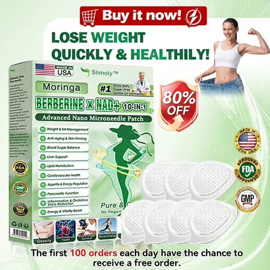 ✨🇺🇸 Made in USA | Slimoly™ Moringa & Berberine 10-IN-1 Advanced Nano Microneedle Patch (Once Daily, visible changes in 7 days) ✅ Obesity, Diabetes, Sleep Apnea, And Joint Issues