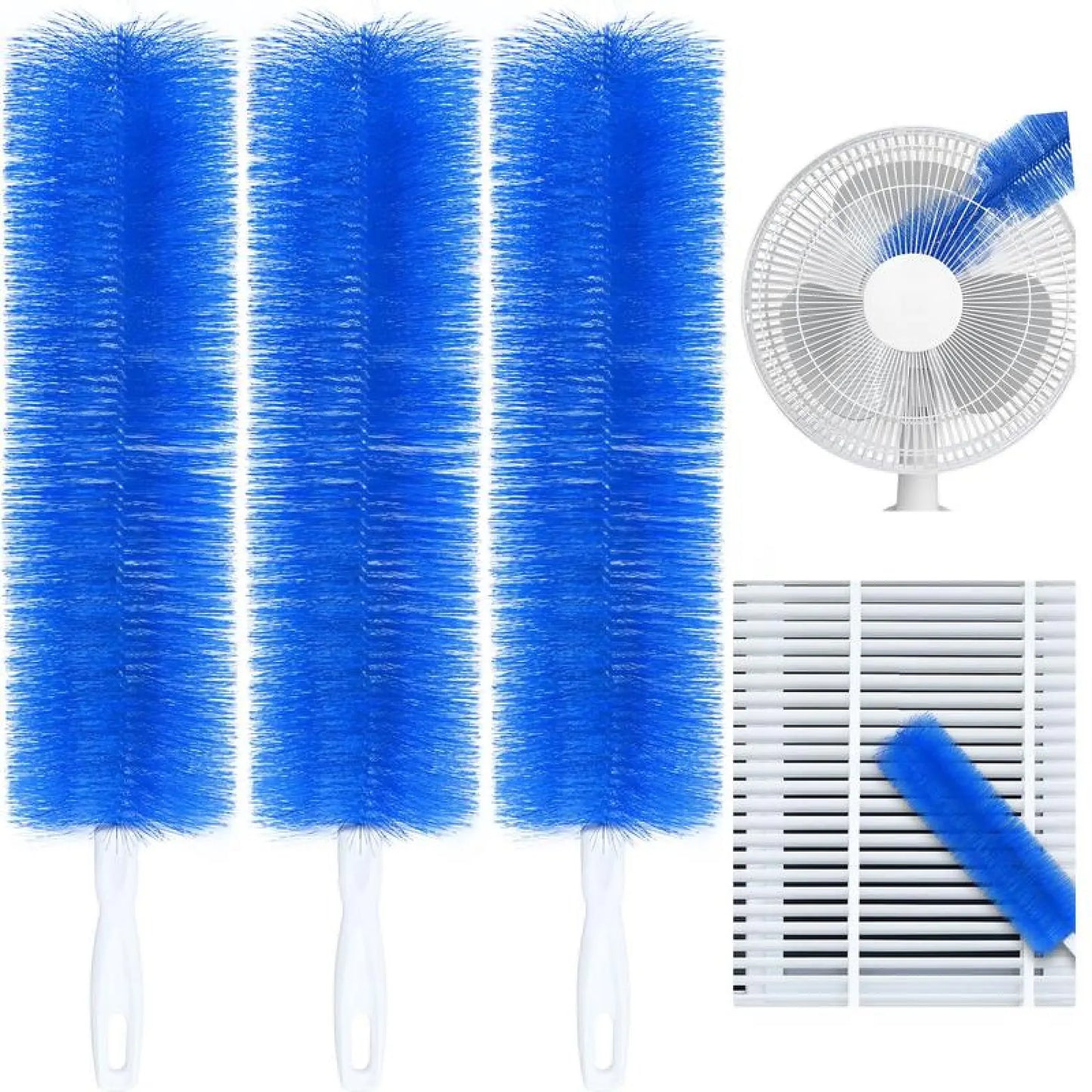 3-Pack Flexible Fan Dust Cleaning Brush